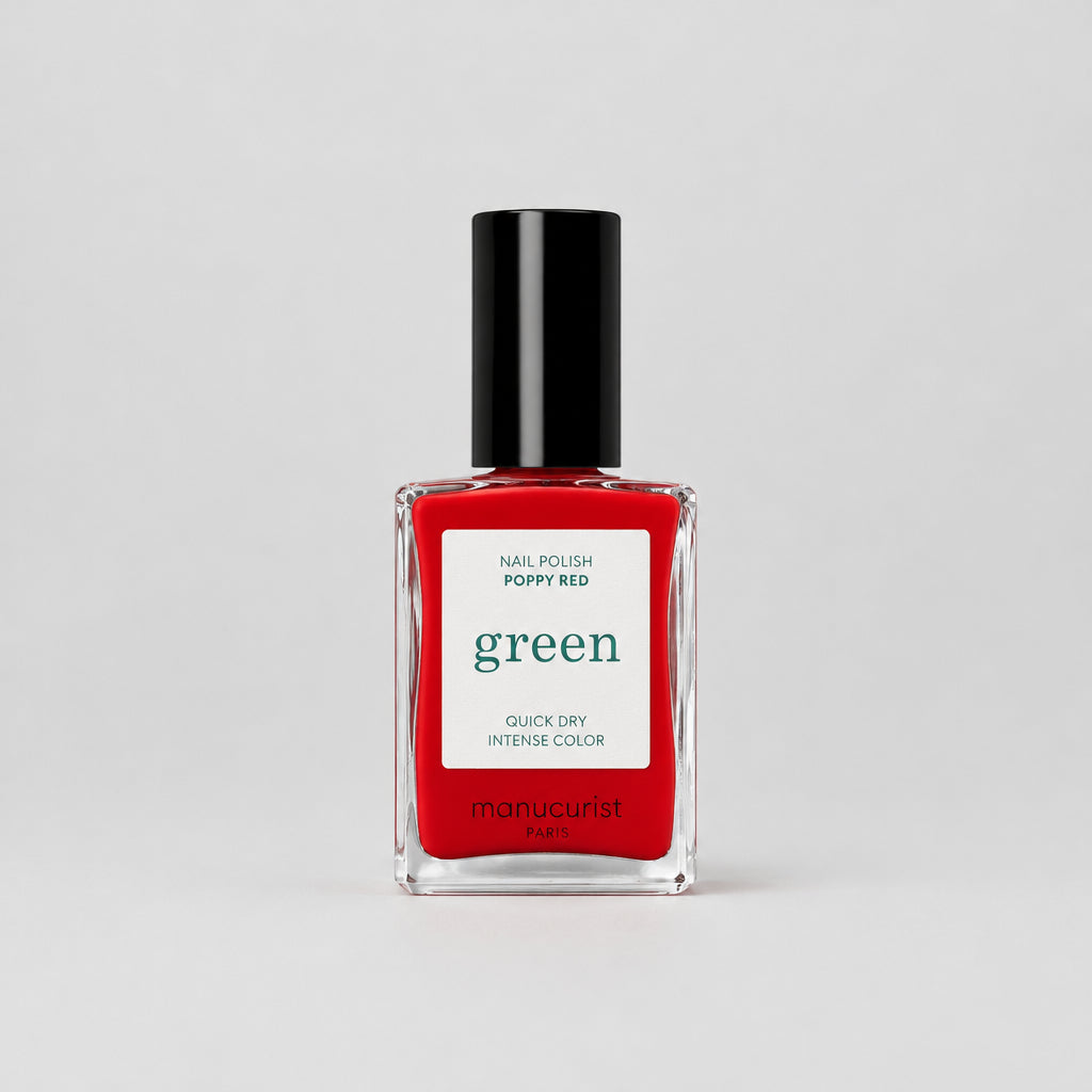 Green Nail Polish (Poppy Red)