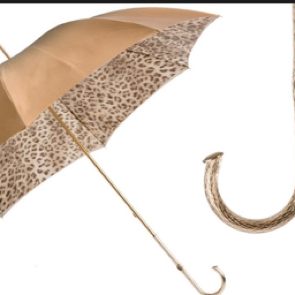 Umbrella (Ivory Leopard Print, Double Cloth)
