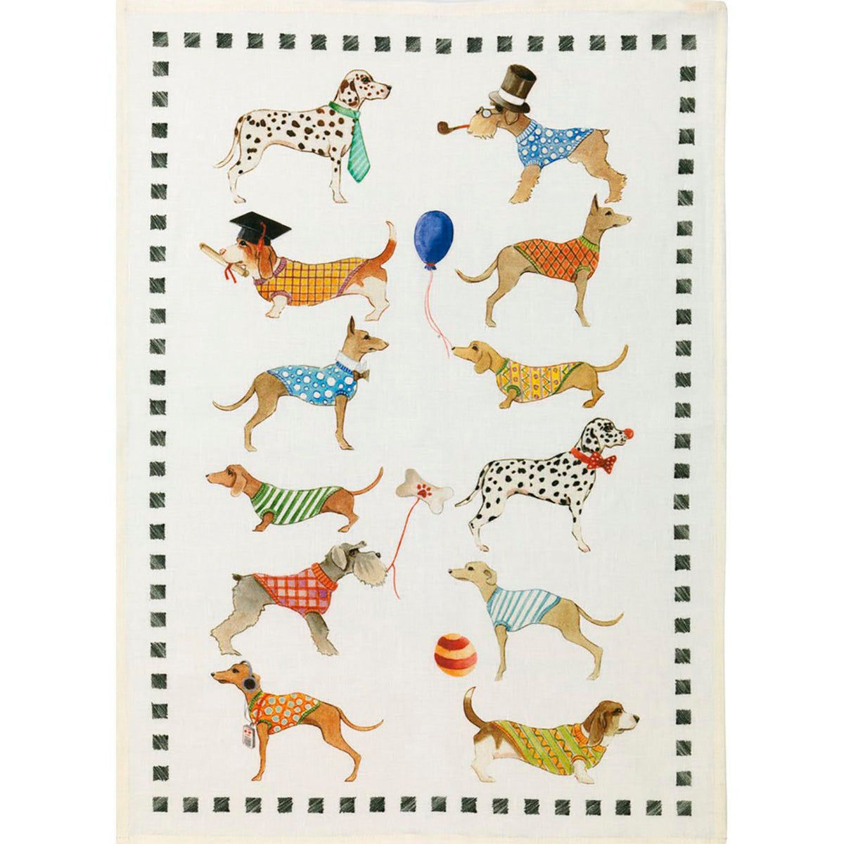 Best Friends Canine Tea Towel (Linen)