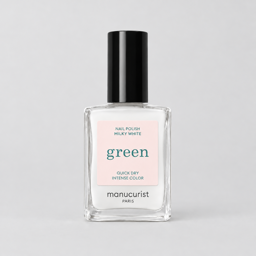 Green Nail Polish (Milky White)