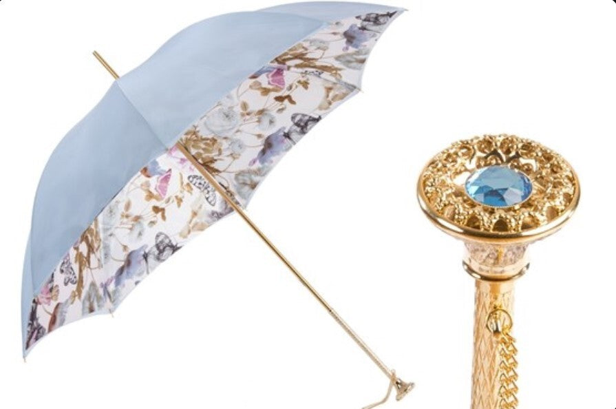 Umbrella (Light Blue Butterflies, Double Cloth)