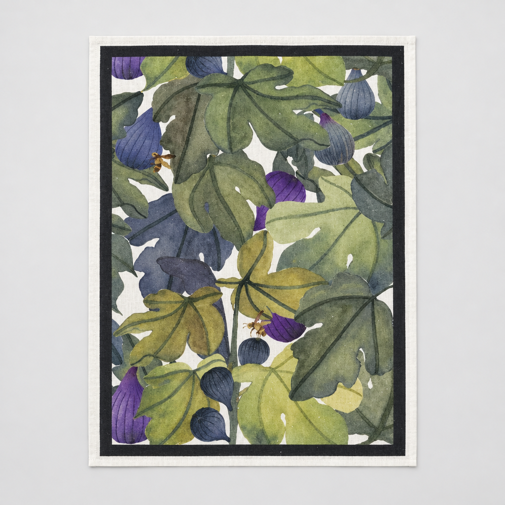 Ficus Verde Tea Towel (Linen)