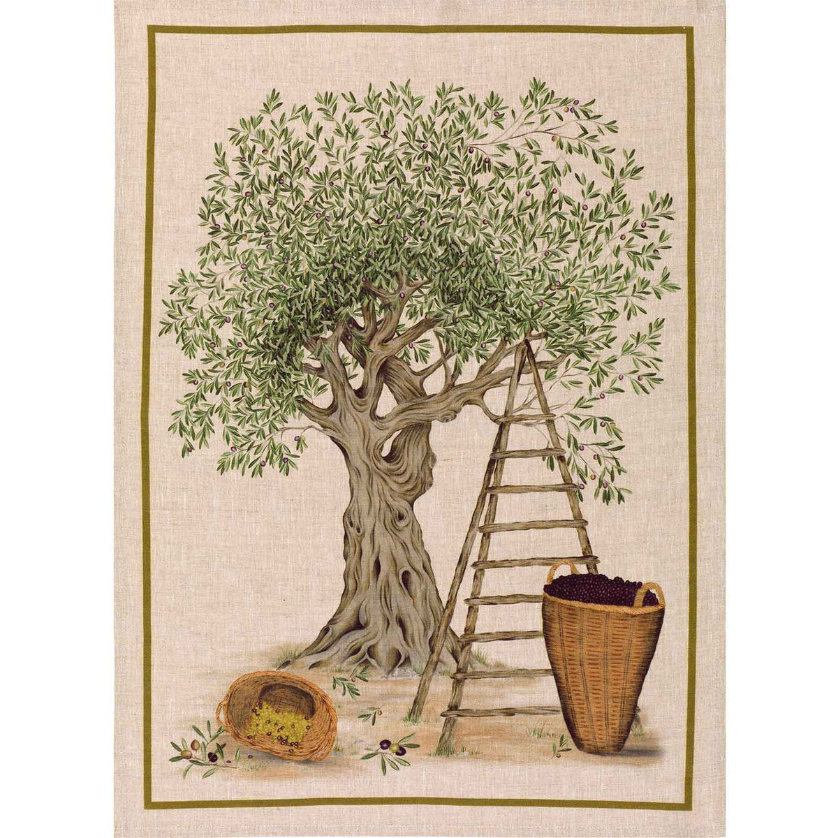 DOP Verde Tea Towel (Linen)